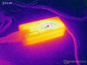 L'adaptateur secteur atteint plus de 53 °C lorsqu'il est soumis à des charges importantes