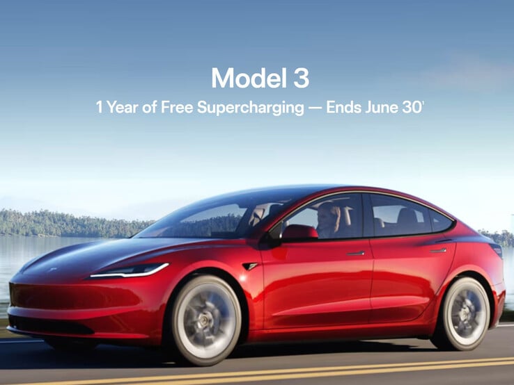 L'offre de recharge gratuite de la Tesla Model 3 n'est valable qu'au Canada pour l'instant.