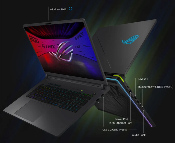 Asus équipe également le ROG Strix G16 2026 d’une batterie de 90 Wh prenant en charge une recharge de 280 W.