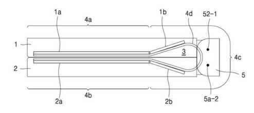 Brevet de la charnière waterdrop de Samsung datant de 2016. (Image source : via Naver)