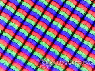 Matrice sous-pixel avec revêtement mat
