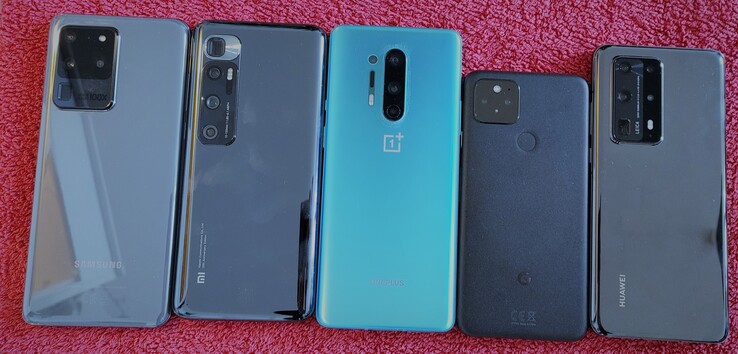 Comparaison des appareils photo Xiaomi Mi 10 Ultra, Huawei P40 Pro Plus, Google Pixel 5, Samsung Galaxy S20 Ultra, OnePlus 8 Pro
