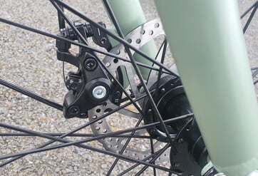 Frein à disque avant - Test du vélo électrique Touroll B2