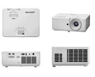 Le projecteur laser Sharp XP-M421W-W, légèrement plus cher, dispose du mode ECO et de deux entrées HDMI. (Source : Sharp)