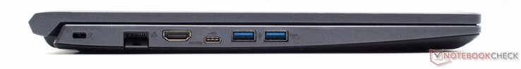 Fente de verrouillage Kensington, Gigabit LAN, HDMI, USB 3.2 Gen 1 Type-C, 2x USB 3.2 Gen 1 Type-A
