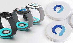 Les conceptions de l'appareil Afon montrent que le moniteur de glycémie est un capteur facilement portable et intégrable. (Image source : Afon/Iterate - édité)