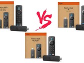 Les Fire TV Stick 4K Max, Fire TV Stick 4K et Fire TV Stick 4K Select constituent la gamme de clés de streaming d'Amazon capables de diffuser en 4K. (Source de l'image : Amazon)