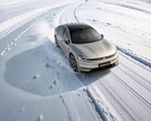 Véhicule électrique équipé d'une batterie au Na ion CATL lors d'essais par temps froid.
