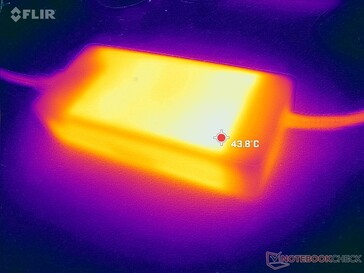 L'adaptateur secteur peut atteindre une température supérieure à 44 °C en cas de fonctionnement prolongé de charges exigeantes