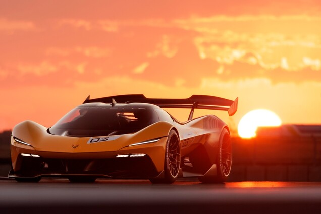La Corvette CX.R Vision Gran Turismo arbore la livrée jaune et noire emblématique de Corvette Racing (Image source : GM)