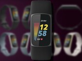 Le tracker fitness Fitbit Charge 5 pourrait sortir au quatrième trimestre 2021. (Image source : Fitbit/@evleaks - édité)