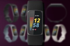 Le tracker fitness Fitbit Charge 5 pourrait sortir au quatrième trimestre 2021. (Image source : Fitbit/@evleaks - édité)