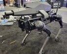 Le chien robot SPUR fabriqué par Ghost Robotics est équipé d'un module de fusil de précision sur son dos (Image : Ghost Robotics)