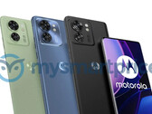Les couleurs de l'Edge 40 lors de son lancement. (Source : MySmartPrice)