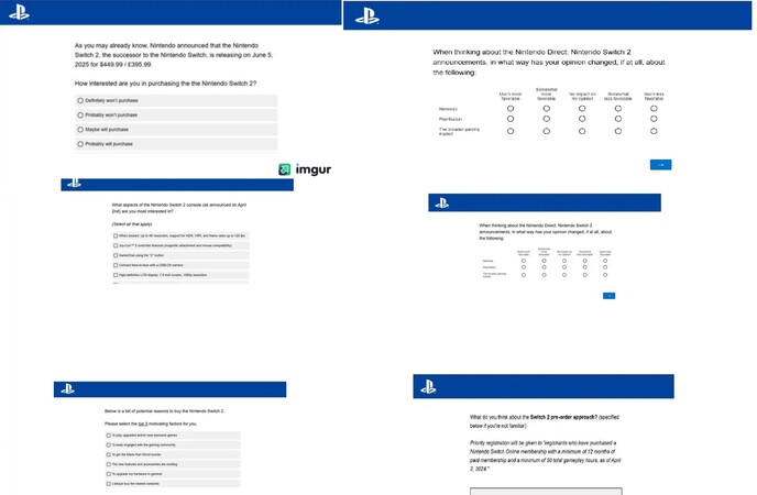 Enquête PlayStation sur l'annonce de la Nintendo Switch 2 (Source de l'image : capture d'écran, compte eXtas1s X)