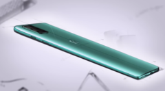 Le OnePlus 8T sera disponible au moins en Aquamarine Green. (Source de l&#039;image : OnePlus)