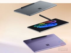 La Surface Pro 12&quot; sera disponible dans les couleurs Ocean, Platinum et Violet avec des accessoires de clavier assortis. (Source de l&#039;image : via Roland Quandt &amp;amp; WinFuture)
