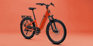 Le vélo électrique Vida E+ EX dans la finition « caramel-cannelle »