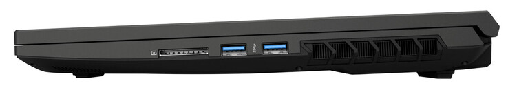 Côté droit : Lecteur de carte SD, 2x USB 3.2 Gen 1 (USB-A)