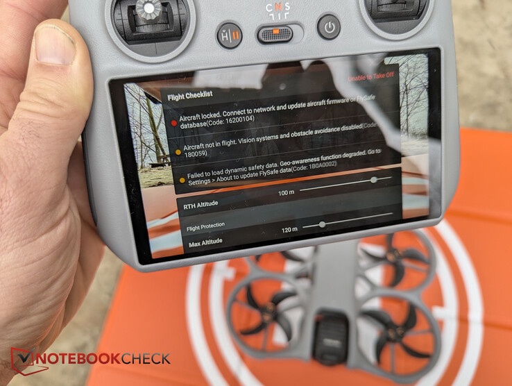 Drone bloqué, décollage impossible