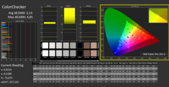 CalMAN : ColorChecker (calibré)