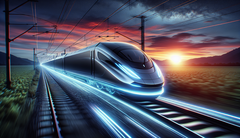 Le train Infinity de Fortescue devrait fonctionner entièrement sans combustibles fossiles ni charge intermédiaire. (Source de l&#039;image : DallE3)