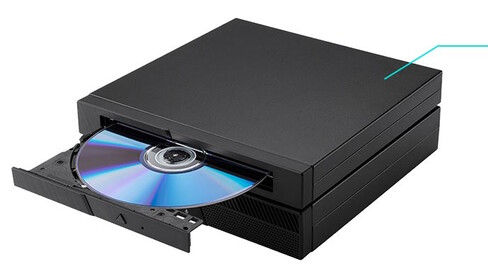 Une rareté : L'ExpertCenter peut être équipé d'un lecteur de disque physique (Image source : Asus)