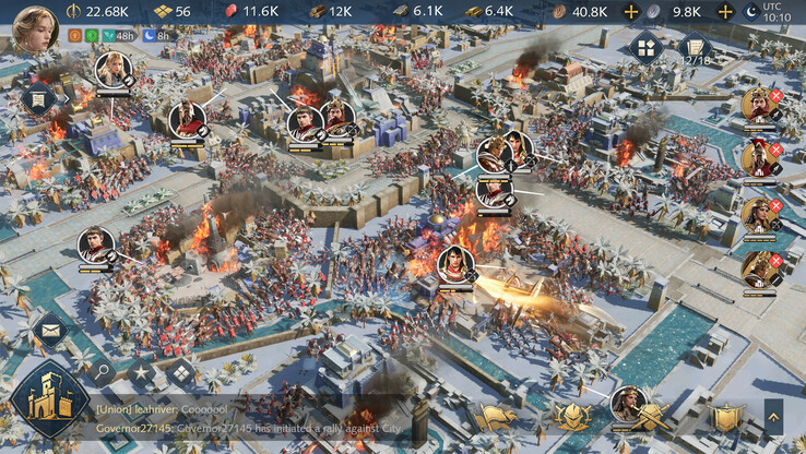 L'interface mobile d'Age of Empires (image via Age of Empires)