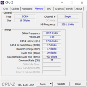 CPU-Z: mémoire