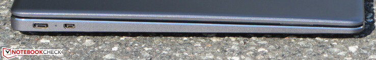 Côté gauche : USB C 3.2 Gen 1, micro HDMI.