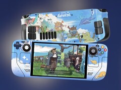 Steam Deck avec un habillage personnalisé Hotel Galactic (Image Source : Ancient Forge)