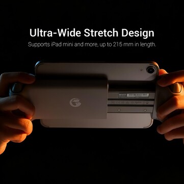 Le GameSir G8 Plus MFi peut accueillir jusqu'à un iPad Mini. (Source : GameSir)