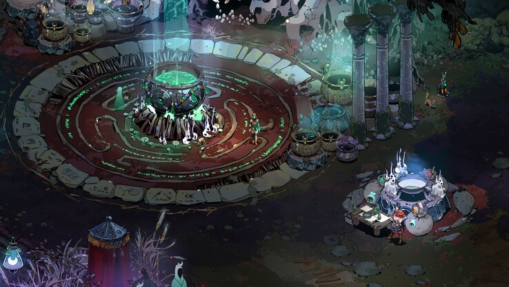 Illustration : Un aperçu de la zone principale de Hades II, connue sous le nom de Crossroads (Image Source : Supergiant Games)