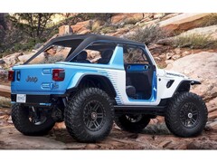 Il va sans dire que les portes et le toit de la Jeep Wrangler électrique peuvent être démontés (Image : Jeep)