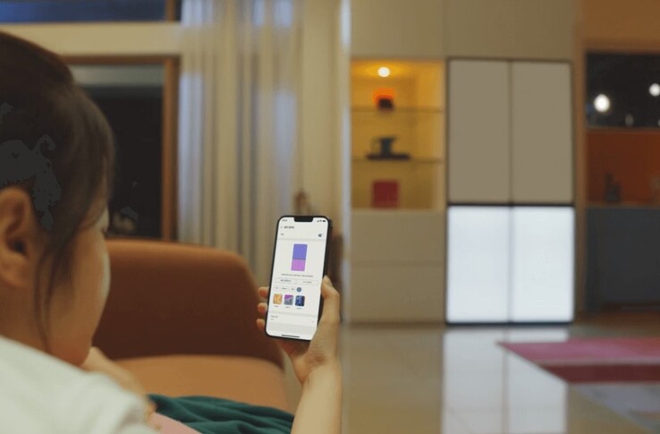 Le réfrigérateur LG InstaView avec MoodUP (Image source : LG)