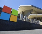 L'enseigne Microsoft se trouve devant le bâtiment du campus de l'entreprise