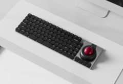 Clavier mécanique sans fil à profil bas Naya Connect avec track ball et extension sans fin