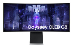 Le Samsung Odyssey OLED G8 sera disponible &quot;dans le monde entier à partir du quatrième trimestre 2022&quot;. (Image source : Samsung)