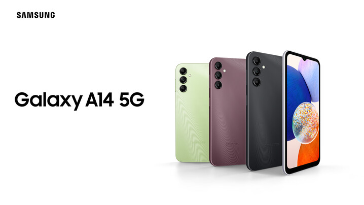 Galaxy La gamme A14 5G. (Image source : Samsung)