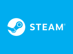 Le logo Steam sur fond bleu (source d'image : Valve)