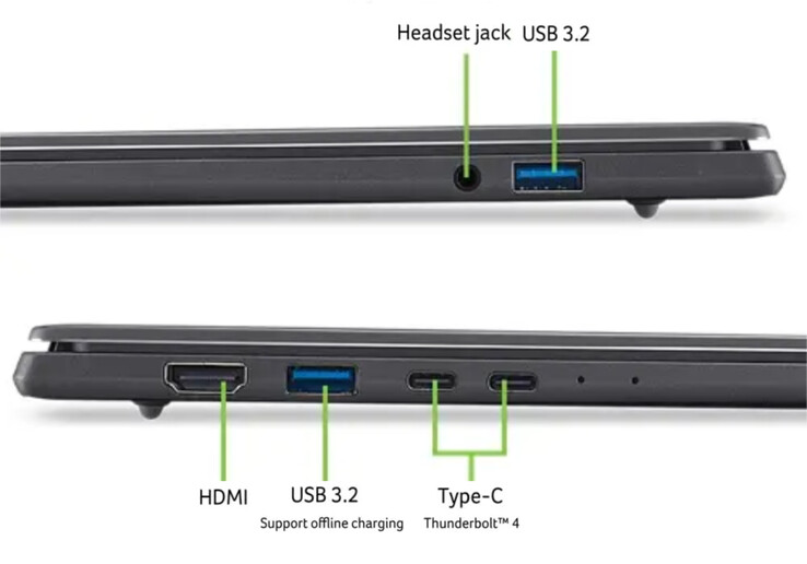 L'ordinateur portable 16 pouces d'Acer est également équipé d'une batterie de 70 Wh prenant en charge une charge de 100 W.