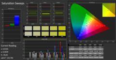 Asus ROG Strix Scar III - CalMAN : Saturation (après calibrage).