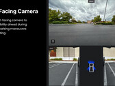La caméra frontale du Cybertruck sert à se garer (image : Tesla)