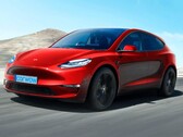 Rendu du concept de la Tesla Model 2 à hayon (image : CarWow)