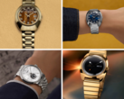 De haut en bas, dans le sens des aiguilles d'une montre (photo), nous avons la réédition Q Timex 1972 Time Machine avec un cadran brun, la même réédition avec un cadran bleu, la réédition Q Timex 1975 Enigma, et la Timex x Peanuts Marlin Automatic. (Source de l'image : Timex - Edited)