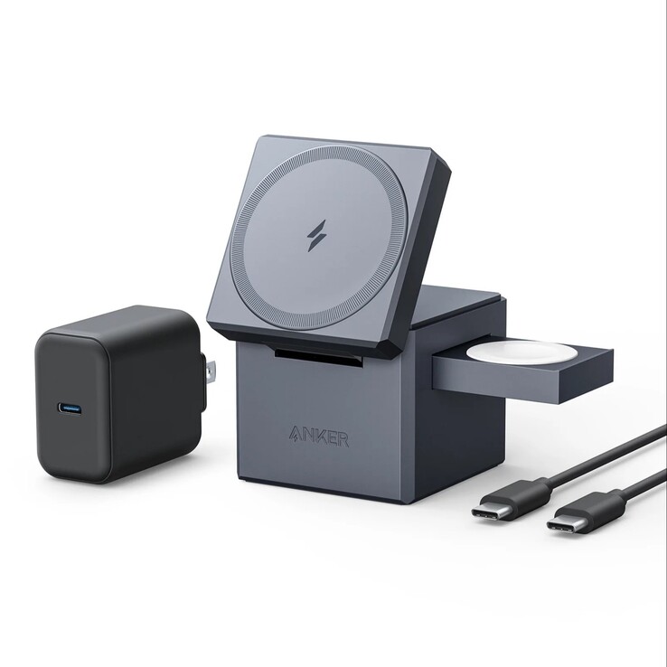 Le Cube 3-en-1 d'Anker avec MagSafe. (Image source : Anker)