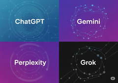 Gemini, ChatGPT, Grok et Perplexity (Source de l&#039;image : Gemini)