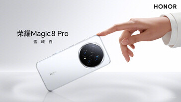 Le Magic 8 Pro en blanc (Source : Honor)