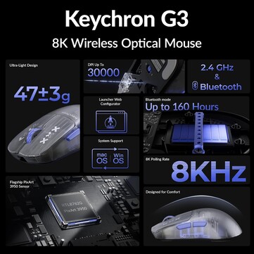 Points forts de la souris gaming Keychron G3