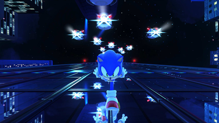 Les joueurs peuvent essayer des scènes emblématiques des anciens jeux Sonic. (Source : Nintendo)